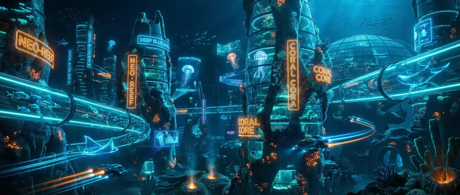 2026世界杯比分 - 海底珊瑚赛博都市夜景全景